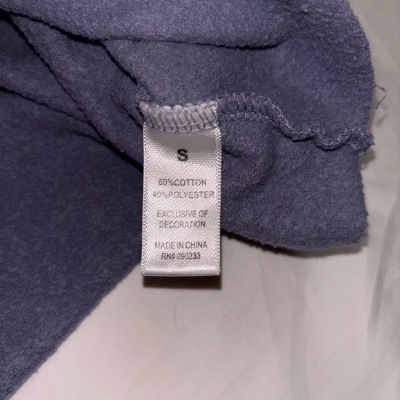 Playboy By PacSun Active Slate Blue Crop Hoodie - Picture 5 of 8